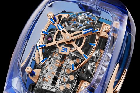 bugatti watch with engine